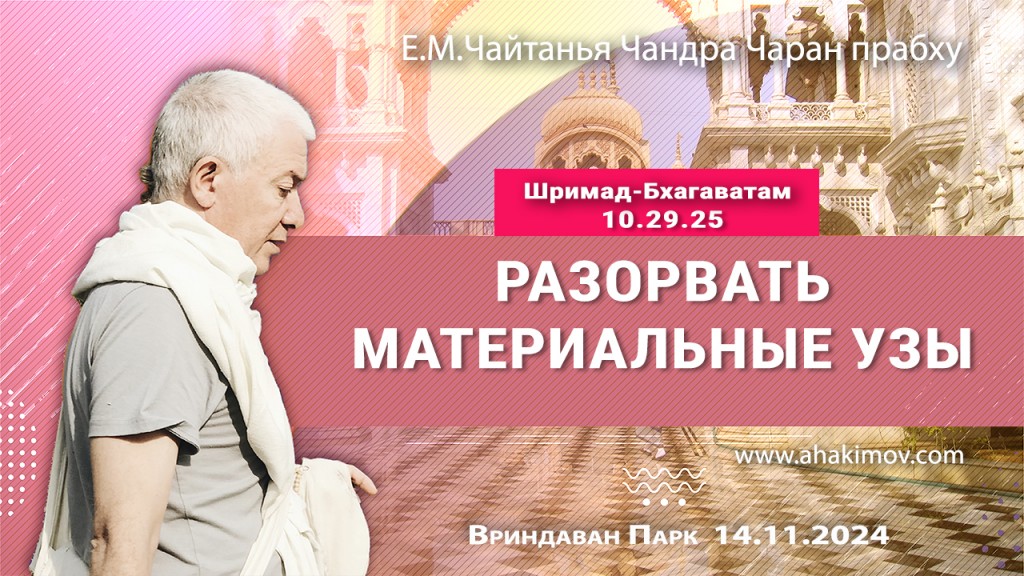 2024.11.14, Вриндаван Парк. Шримад-Бхагаватам 10.29.25, Разорвать материальные узы