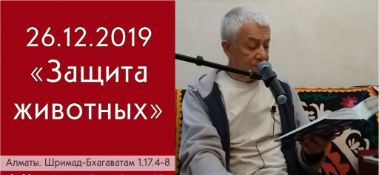 Добавлена лекция "Защита животных" по книге "Шримад-Бхагаватам" песнь 1, глава17, стихи 4-8, которая состоялась в Алматы 26 декабря 2019 года